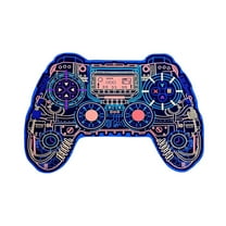 Cute Gaming Rug Cartoon Game Console Controller Soft Non Absorbent Floor Mat Washable Indoor Carpet for Game Room