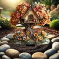 thumbnail image 1 of Cute Garden Decor Courtyard Decoration, Garden Figurines Outdoor Fairy Decor, Flower Pot Decor Flower Pot Decoration, 2D Flat Ornament(1PC), 1 of 8