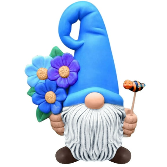 Cute Garden Gnome Statue Outdoor Gnome Figurine Resin Gnome Ornament for Lawn