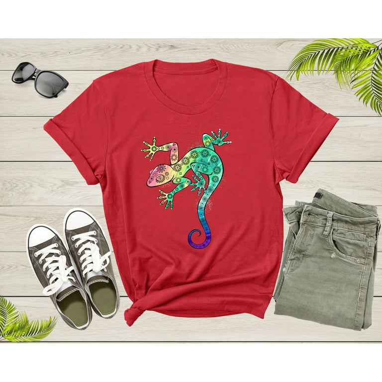 Cool Colorful Chameleon Gecko Lizard T-Shirt, Kid Gift Tee Cool Colorful Chameleon Gecko Lizard T-Shirt, Kid Gift Tee