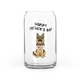 thumbnail image 1 of Cute German Shepherd Loves Dad Happy Father's Day 16oz Glass Cup Mug Alsatian Dog Lover Gifts Glass Can - 12008, 1 of 5