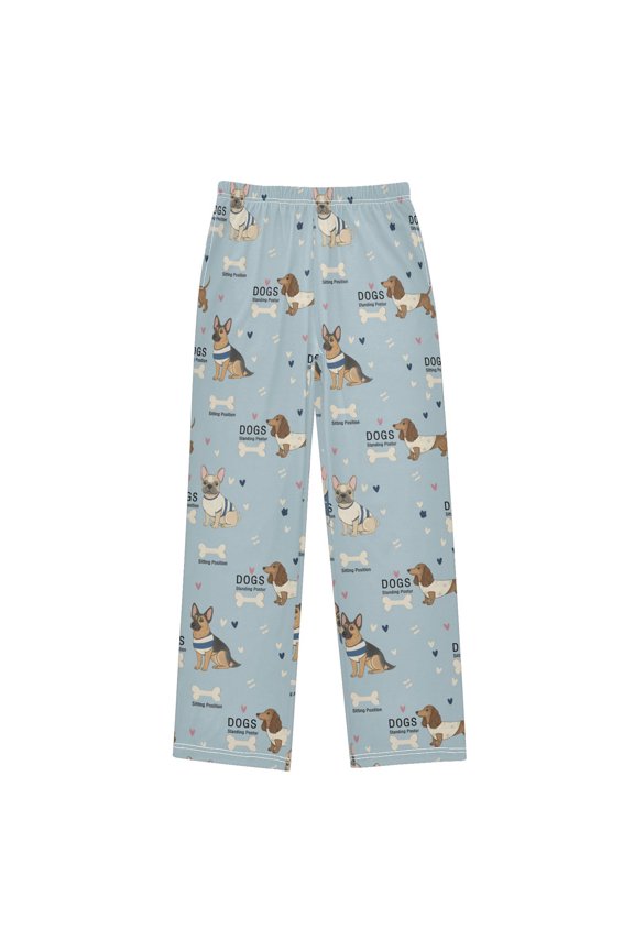 Cute German Shepherd Pattern Pajama Pants Soft Lightweight Lounge Pants Bottoms Sleep Pants Warm Comfy