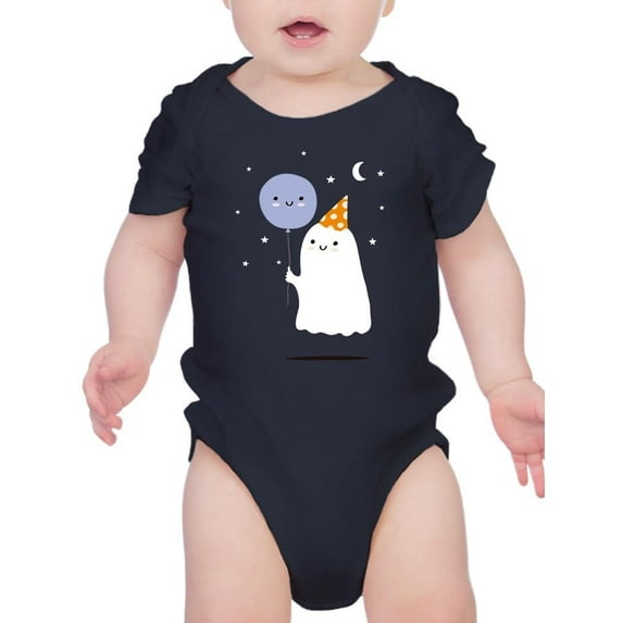 Cute Ghost And Balloon Bodysuit Infant -Image by Shutterstock, 18 Months
