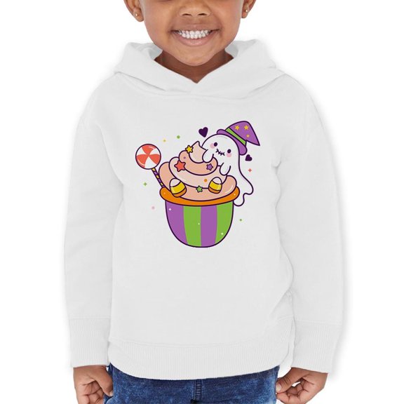 Cute Ghost And Sweets Hoodie Toddler -Image by Shutterstock,  2 Toddler