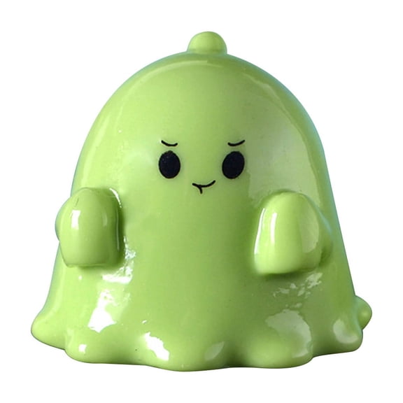 Cute Ghost Animal Figurines, Halloween Pig and Bunny in Sheet Resin Statues, Adorable Micro Landscape Decor for Terrarium and Shelf, Fun Gift for Animal Lovers