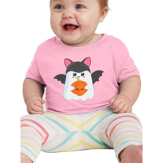 Cute Ghost Bat Hat T-Shirt Infant -Image by Shutterstock, 12 Months