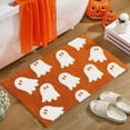 thumbnail image 1 of Cute Ghost Bath Mat, Soft Non-Slip Shaggy Plush Microfiber Rug, Halloween Decor for Home Bedroom Shower Floor, 15.75 x 23.62 Inch, 1 of 6