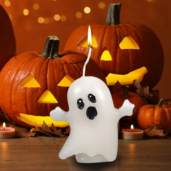 Cute Ghost Candles Styling Halloween Decorations With Candles Paraffin Candles In Many Styles