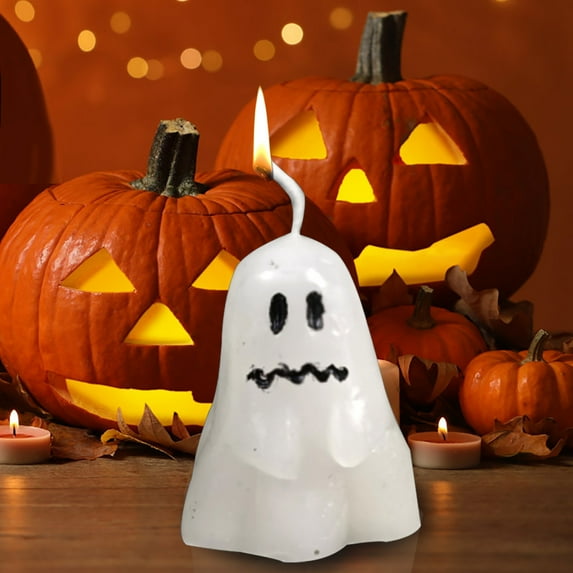 Cute Ghost Candles Styling Halloween Decorations With Candles Paraffin Candles In Many Styles