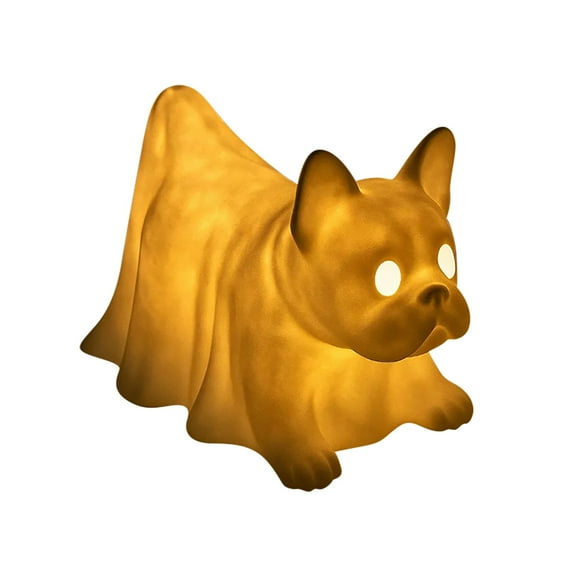 Cute Ghost Dog 3D Led Night Light Decoration Reading Lamp For Bedroom Bathroom, Adorable Spooky Charm 3D Printed Design With Soft Glow, Portable Lightweight For Shelf