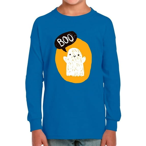 Cute Ghost Doodle. Long Sleeve Toddler -Image by Shutterstock, 5 Toddler