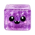 thumbnail image 1 of Cute Ghost Face Cube Squish Stress Toy, Shimmering Glitter Squeeze Sensory Ball, Office Desk Anxiety Reliever, Halloween Gift Basket Accessory for Friends Coworkers, 1 of 5
