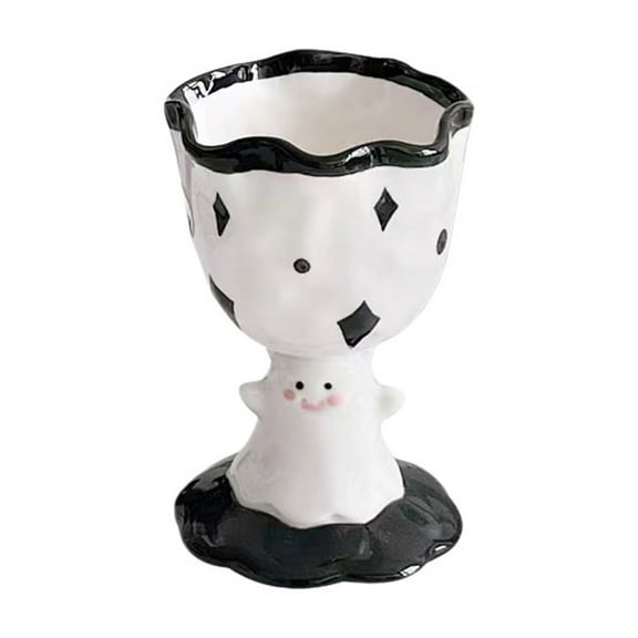 Cute Ghost Goblet Ceramic Cup Halloween Themed Beverage Cup
