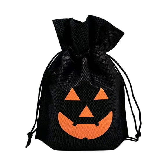 Cute Ghost Halloween Gift Bags Indoor Decor,Halloween Party Favor Bags,Trick or Treat Gift Giving Festive Bags,Halloween Home Decor Party Gifts Gift Bags Indoor Decorative Sacks(Black)