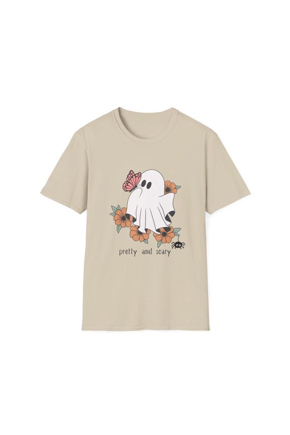 Cute Ghost Halloween Shirt, Pretty and Scary Latina Tee, Spooky Season Funny Fall Top