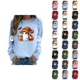 thumbnail image 1 of Cute Ghost Halloween Sweatshirts for Women 2025 Crewneck Ghost Coffee Pumpkin Graphic Sweatshirt Pullover Tops, 1 of 5