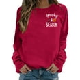 thumbnail image 1 of Cute Ghost Halloween Sweatshirts for Women 2025 Long Sleeve Crewneck Spooky Season Graphic Sweatshirt Pullover Tops, 1 of 4