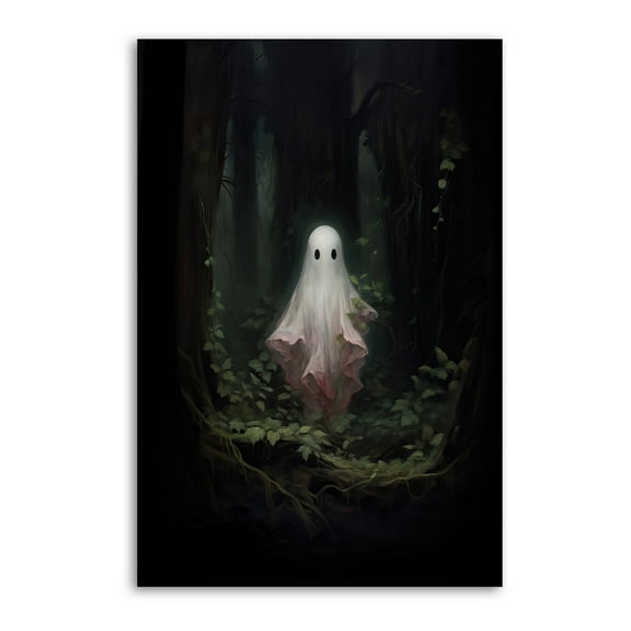 Cute Ghost Halloween Wall Art Poster Gifts Bedroom Prints Home Decor Hanging Picture Canvas Painting Posters 12x18inch(30x45cm)