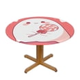 thumbnail image 1 of Cute Ghost Lollipop Round Fitted Tablecloths Table Covers Wipeable Waterproof Elastic for Kitchen Dinning Parties Wedding Picnic Small Fits 40-44 Inch Table Size, 1 of 5