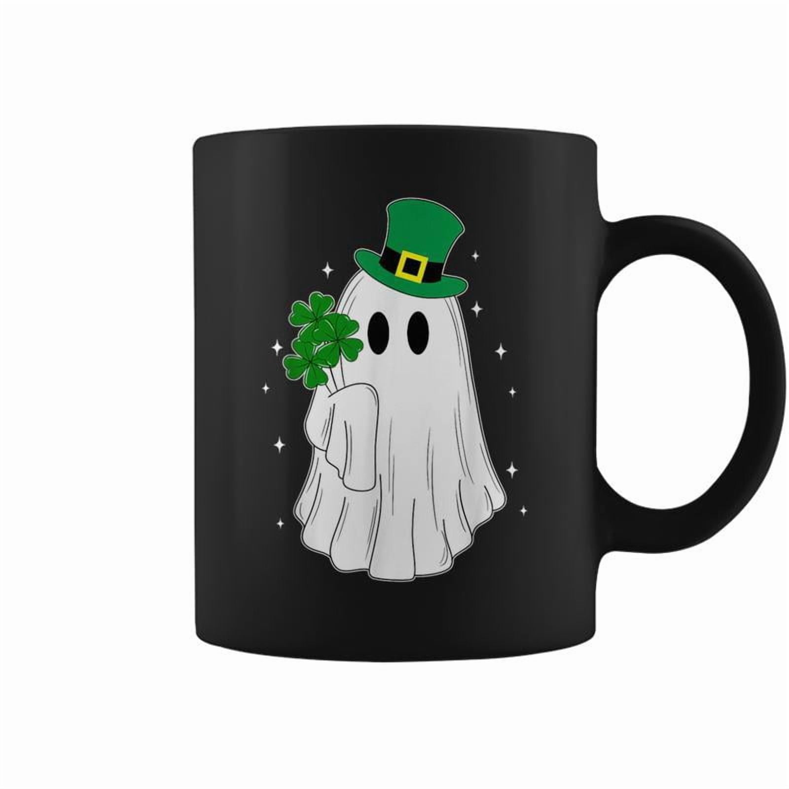 Cute Ghost Lucky St Patricks Day Costume Boujee BooJee Coffee Mugs ...
