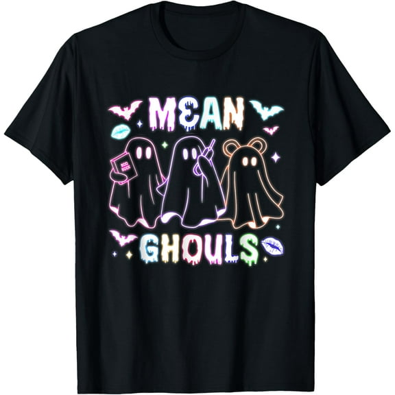 Cute Ghost Mean Ghouls Funny Halloween Costume Spooky Season T-Shirt