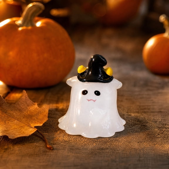 Cute Ghost Mini Ornaments Set for Halloween Tree, Resin Hanging Decorations for Home Party Favors