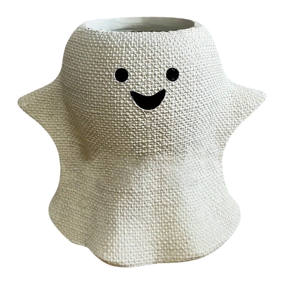 Cute Ghost Planter, Small Succulent Pots with Drainage Hole, Funny Resin Pot for Indoor Plants, Home Office Desk Decor, Garden & Halloween Decorations