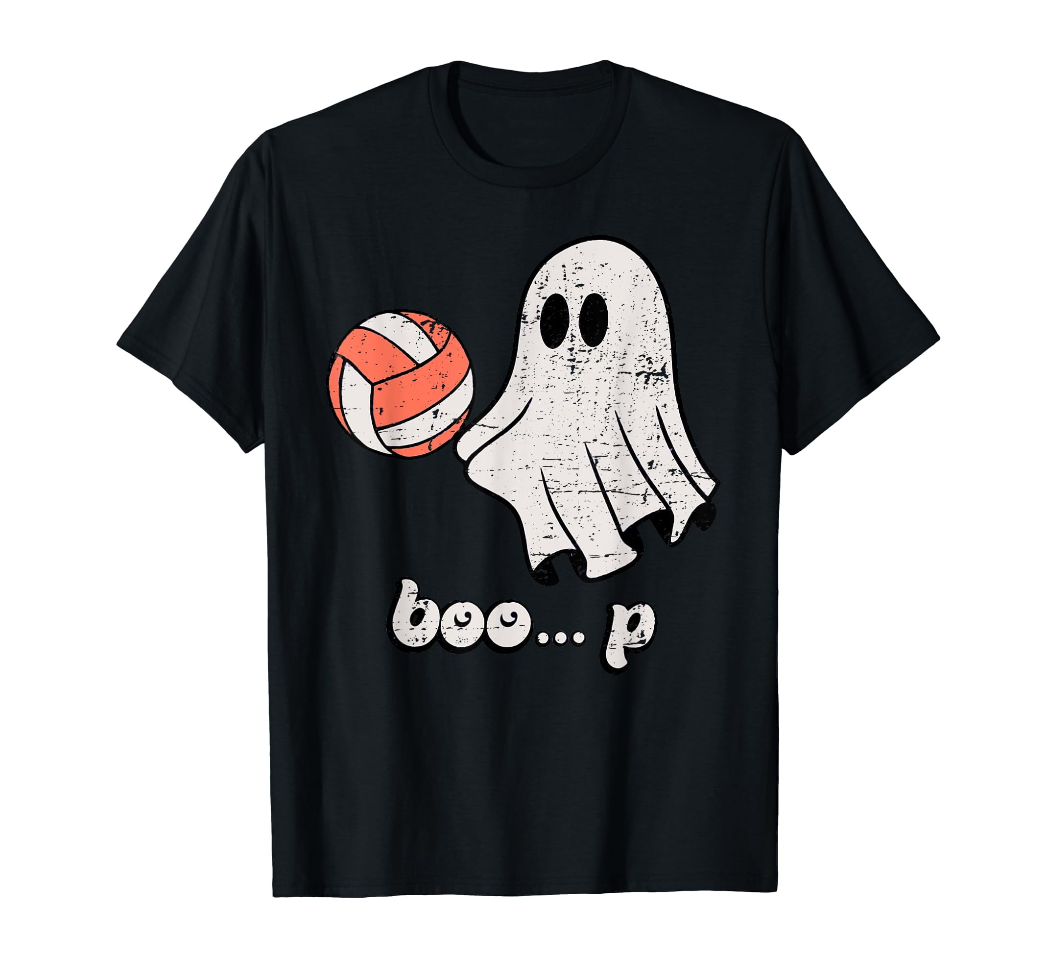 Cute Ghost Playing Volleyball Sport Player Halloween Costume TShirt