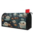 thumbnail image 1 of Cute Ghost Pumpkin Bat Spooky Halloween Mailbox Cover,Magnetic 18x21 Inch Mailboxwrap Water Proof Reusable Fall Welcome Post Letter Box Covers for Rustic Farmhouse Home Decor, 1 of 5