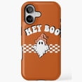 Cute Ghost Saying Hey Boo Case for iPhone 17 16 15 14 13 12 11 Pro Max ...