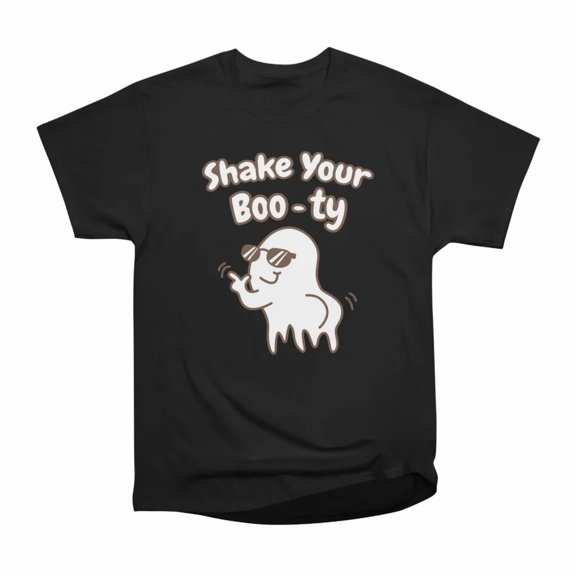 Cute Ghost Shake Your Booty Funny Halloween design T-Shirt Tee Gift For Him Merch For Her