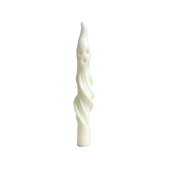 Cute Ghost Shaped Taper Candles, Spooky Seasonal Scented Pillar Candles, Farmhouse Fall Tabletop Decor, Festive Home Ambient Decor & Centerpiece Accents