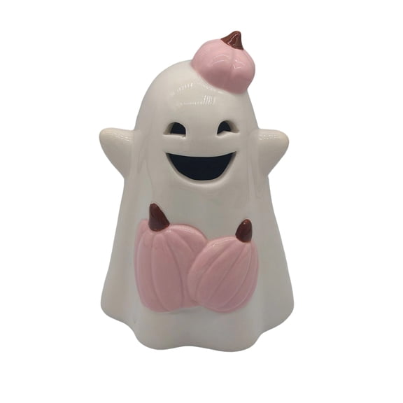 Cute Ghost Spooky Lampshade with Intricate Cutout Design, Versatile Holiday Tabletop and Window Decoration for Home Indoor Party Display, Creepy Chic Decor for Halloween Festive Ambiance