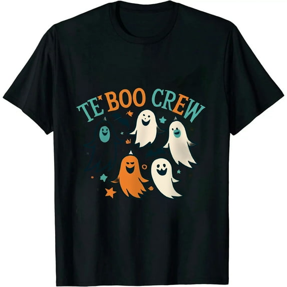 Cute Ghost Team Pre K Boo Crew Halloween Teacher Student T-Shirt