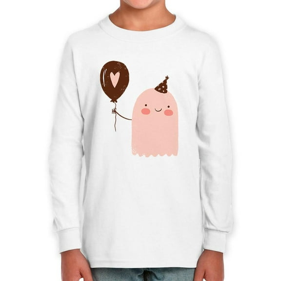 Cute Ghost W Balloon Long Sleeve Toddler -Image by Shutterstock,  2 Toddler