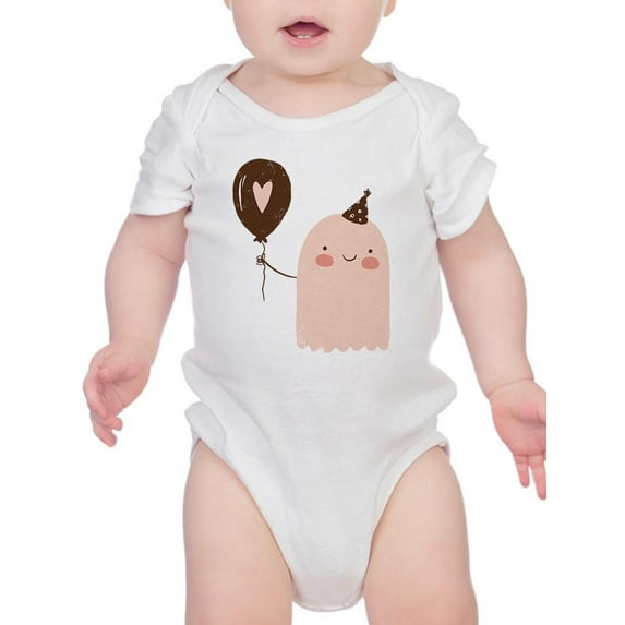 Cute Ghost W Big Balloon Bodysuit Infant -Image by Shutterstock, 6 Months