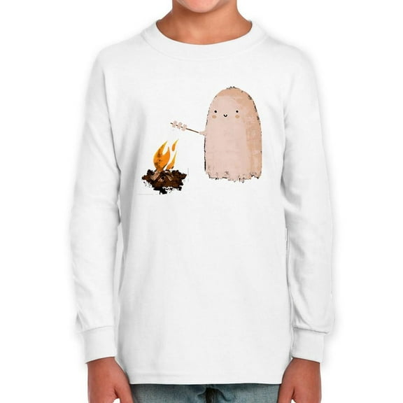 Cute Ghost W Marshmallows Long Sleeve Toddler -Image by Shutterstock, 5 Toddler