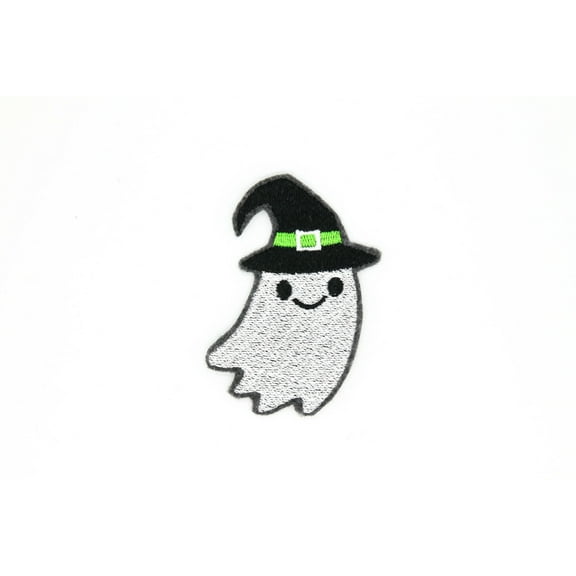 Cute Ghost Witch Iron On Embroidered Patch