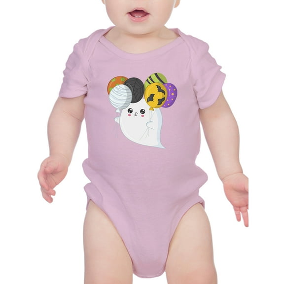 Cute Ghost With Spooky Balloons Bodysuit Infant -Image by Shutterstock, 6 Months