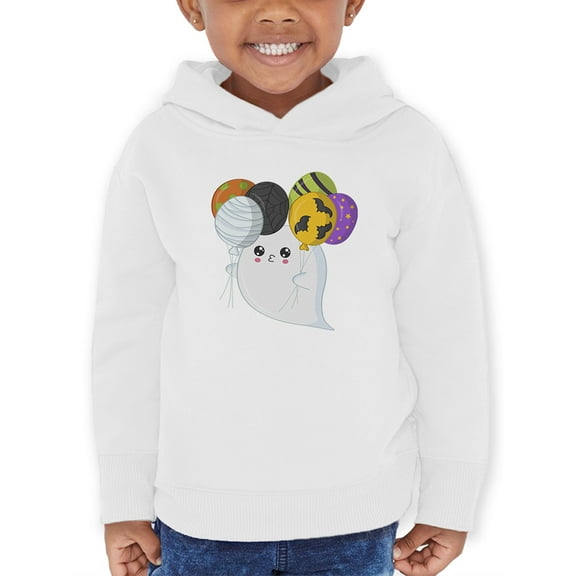 Cute Ghost With Spooky Balloons Hoodie Toddler -Image by Shutterstock,  2 Toddler