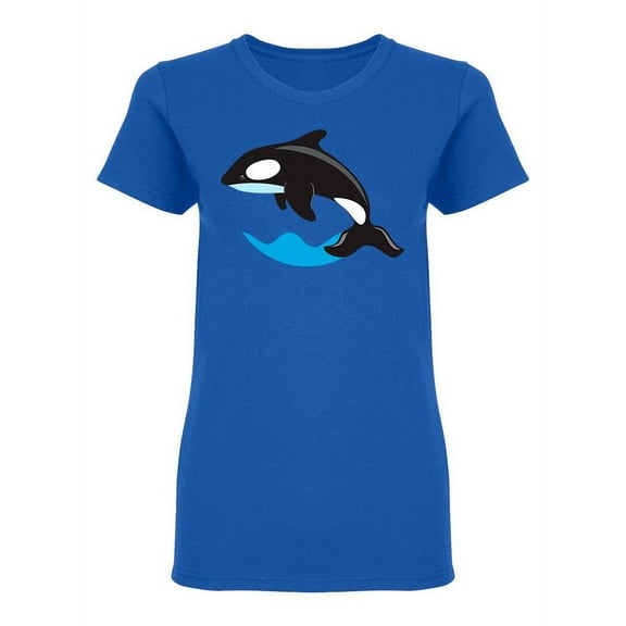 Cute Giant Orca Shaped T-Shirt Women -Image by Shutterstock, Female XX-Large