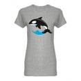thumbnail image 1 of Cute Giant Orca Shaped T-Shirt Women -Image by Shutterstock, Female x-Large, 1 of 2