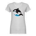 thumbnail image 1 of Cute Giant Orca Shaped Tee Women's -Image by Shutterstock, 1 of 2