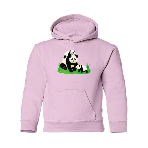 Cute Giant Panda Family Hoodie Juniors -Image by Shutterstock, Small