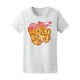 thumbnail image 1 of Cute Ginger Cat Love Dreaming  T-Shirt Women -Image by Shutterstock, Female x-Large, 1 of 2