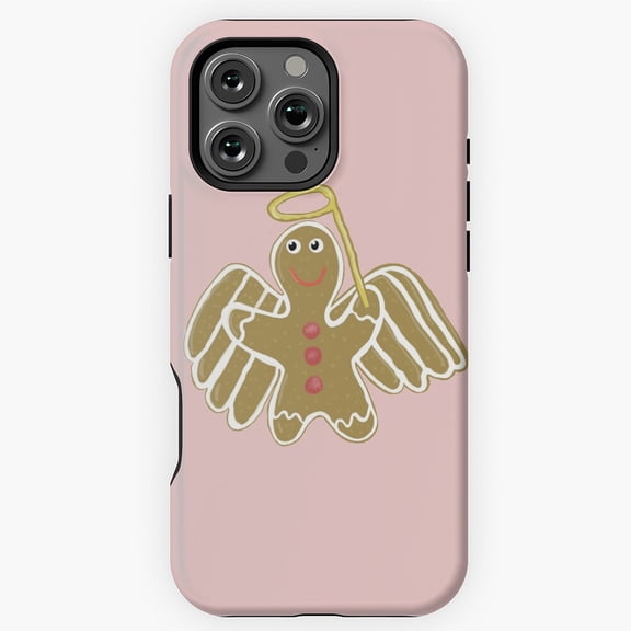 Cute Gingerbread Angel Design Phone Case for iPhone 11 12 13 14 15 16 17 Pro Max