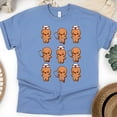thumbnail image 1 of Cute Gingerbread Character Graphic T-Shirt for Men and Women, Unisex Casual Tee, CarolinaBlue, Size XL, 1 of 6