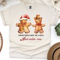 thumbnail image 1 of Cute Gingerbread Couple Christmas Tee | Holiday Snack Humor Shirt, Natural, Size XL, 1 of 6