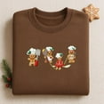 thumbnail image 1 of Cute Gingerbread Embroidered Sweatshirt, Womens Christmas Sweatshirt, Merry Christmas, Cute Christmas Cookies Sweatshirt, Holiday Sweater, 1 of 5