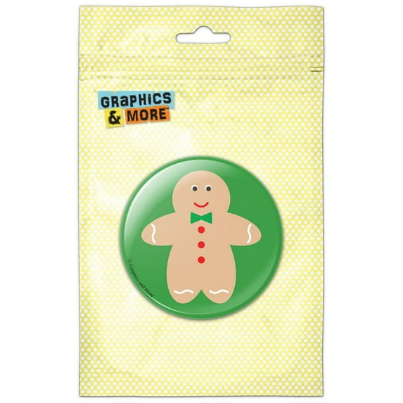 Cute Gingerbread Man Cookie Christmas Refrigerator Button Magnet